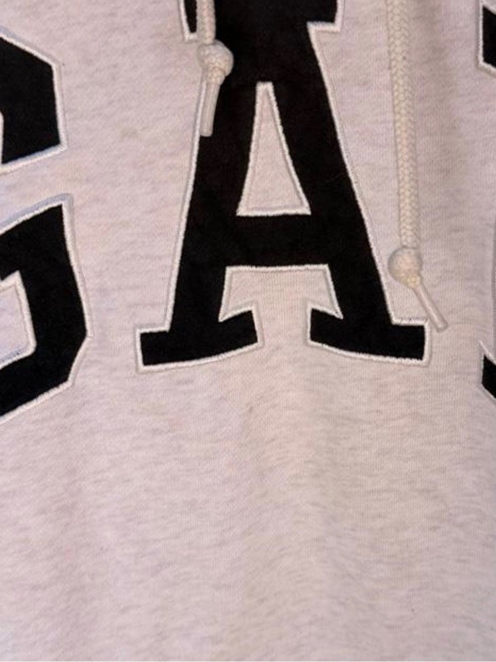 GAP Cream Hoodie with Black Logo - Picture 6 of 6
